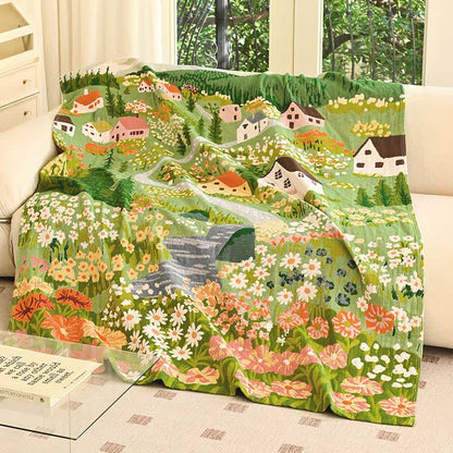 Fairytale Village Pure Cotton Blanket