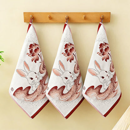 Eastern Bunny Cotton Gauze Kitchen Towel(3PCS)