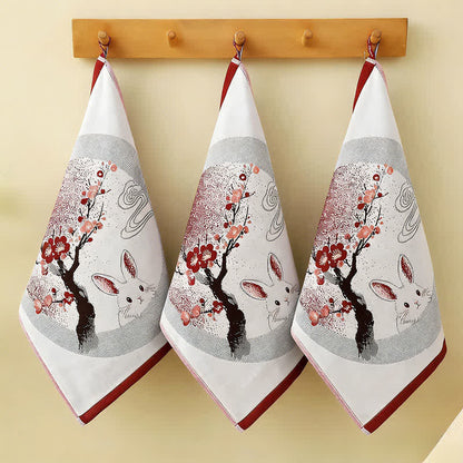 Eastern Bunny Cotton Gauze Kitchen Towel(3PCS)