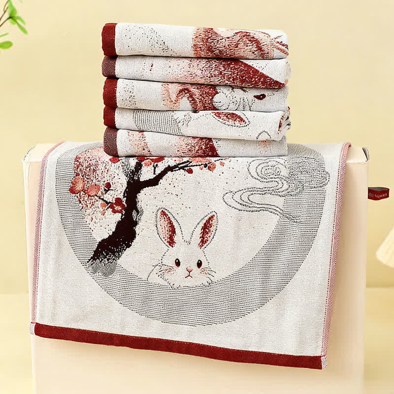 Eastern Bunny Cotton Gauze Kitchen Towel(3PCS)