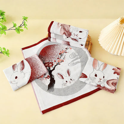 Eastern Bunny Cotton Gauze Kitchen Towel(3PCS)