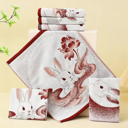 Eastern Bunny Cotton Gauze Kitchen Towel(3PCS)