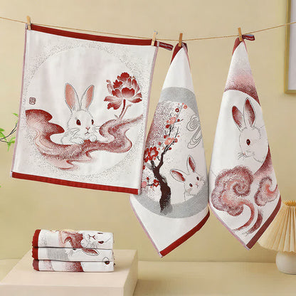 Eastern Bunny Cotton Gauze Kitchen Towel(3PCS)