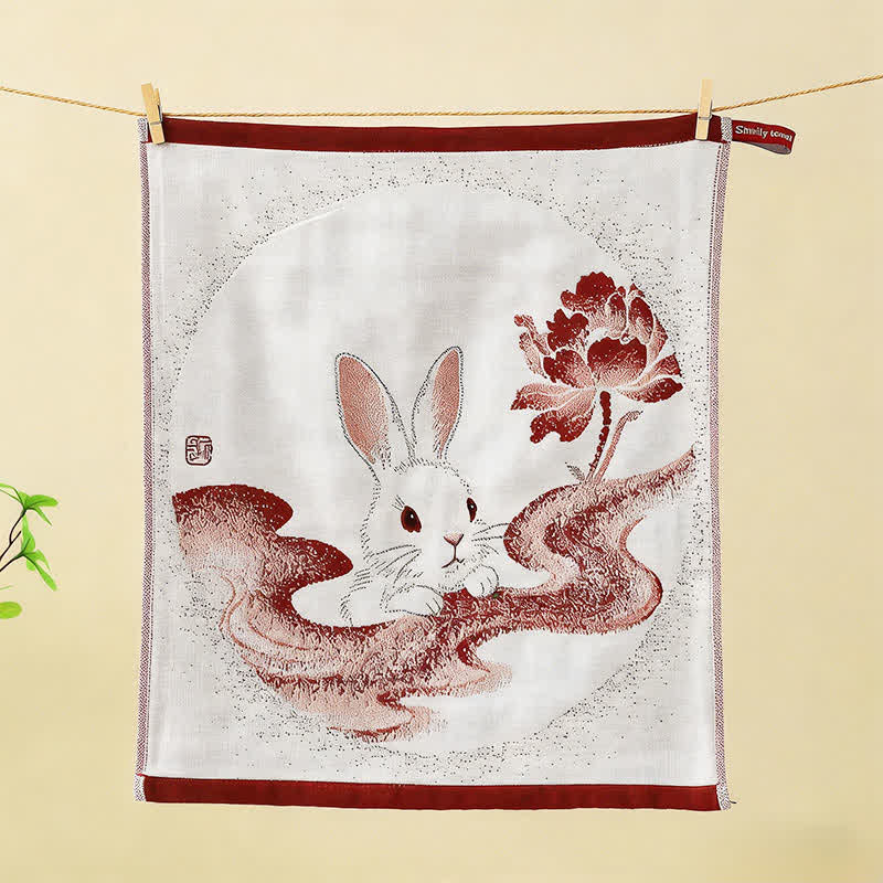 Eastern Bunny Cotton Gauze Kitchen Towel(3PCS)
