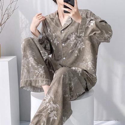 Elegant Lily Floral Pajama Set