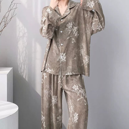 Elegant Lily Floral Pajama Set