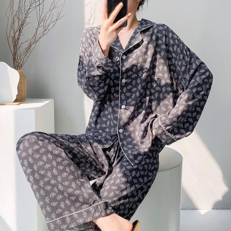 Vintage Rustic Floral Pajama Set