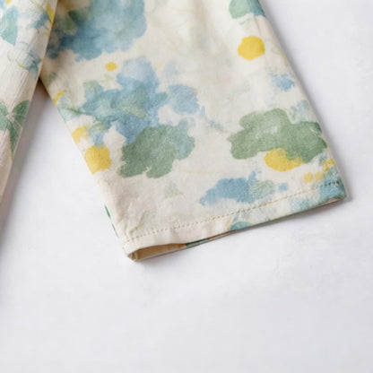 Oriental Artistic Watercolor Pajama Set