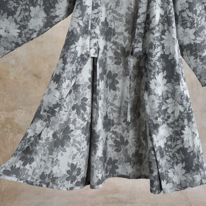Elegant Floral Kimono Cotton Gauze Robe
