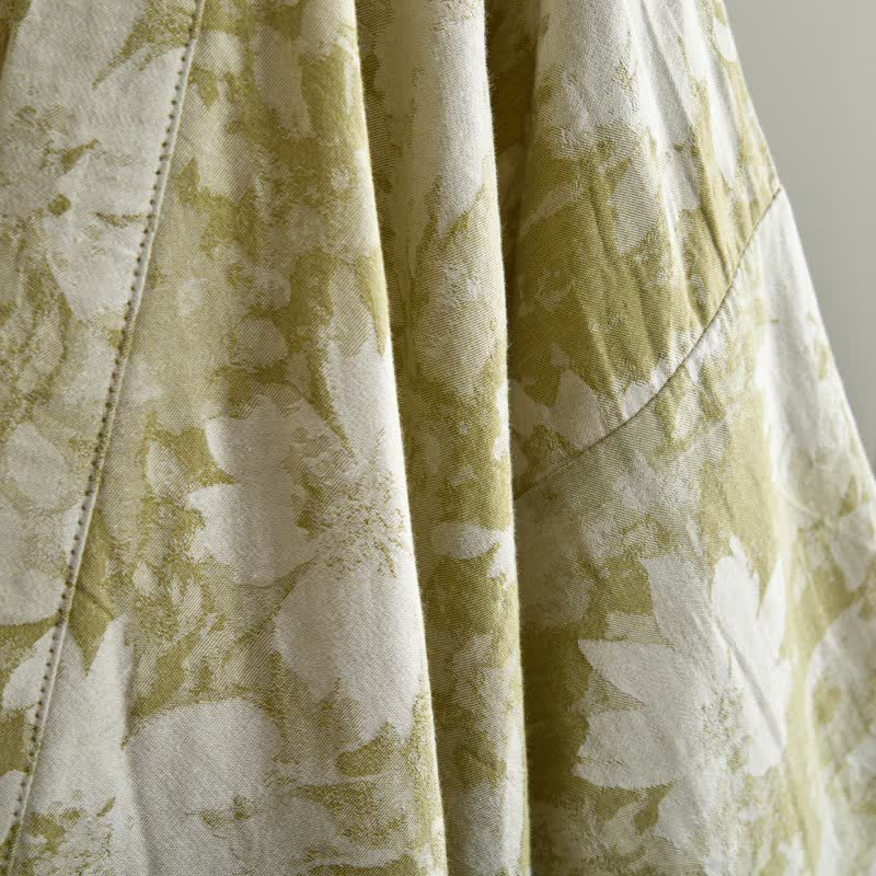 Elegant Floral Kimono Cotton Gauze Robe