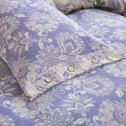 Ethnic Floral Cotton Gauze Bedding Set(4PCS)