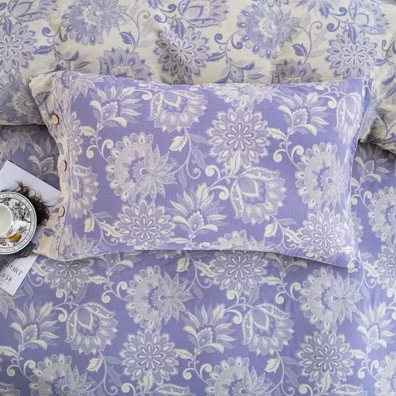 Ethnic Floral Cotton Gauze Bedding Set(4PCS)