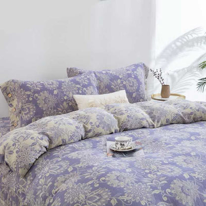 Ethnic Floral Cotton Gauze Bedding Set(4PCS)