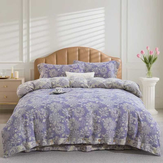 Ethnic Floral Cotton Gauze Bedding Set(4PCS)
