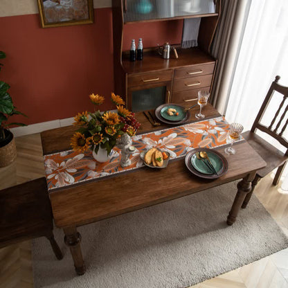 Artistic Corn Jacquard Tassel Table Runner