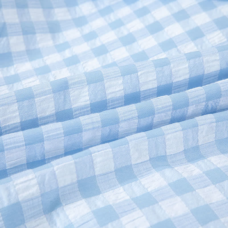 Classic Plaid Pure Cotton Nightgown