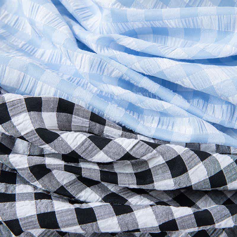 Classic Plaid Pure Cotton Nightgown