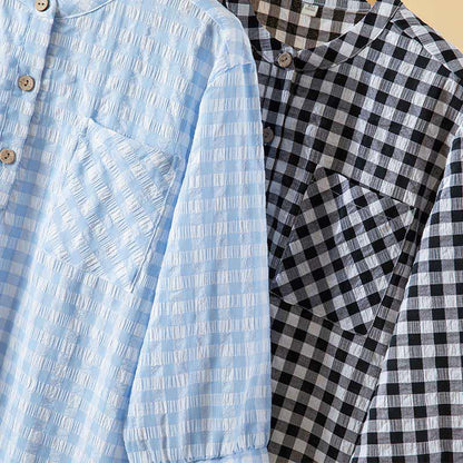 Classic Plaid Pure Cotton Nightgown