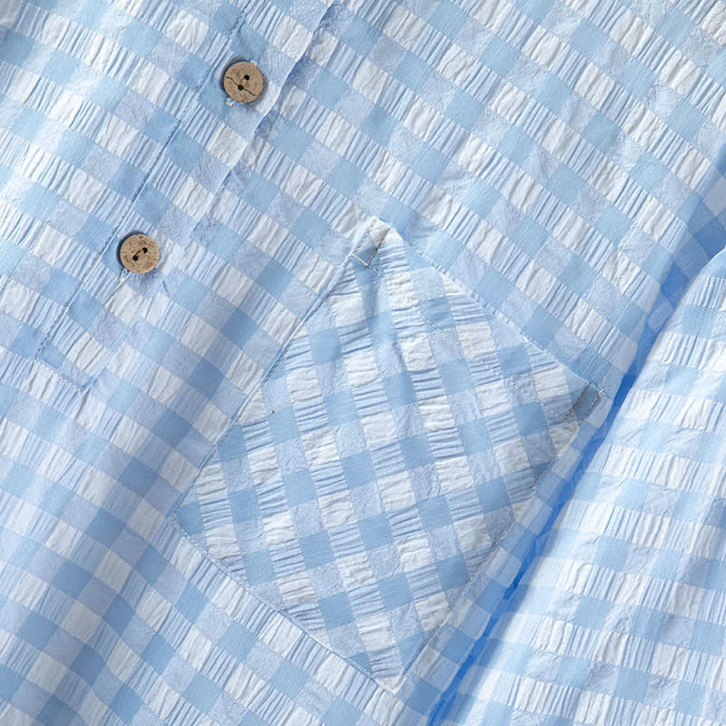 Classic Plaid Pure Cotton Nightgown