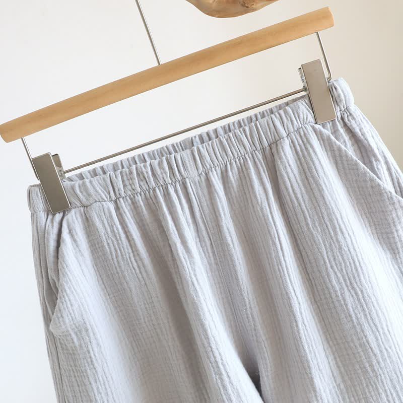 Cotton Double Gauze Tank Top & Shorts Set