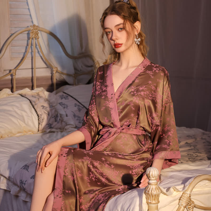 Botanical Branch 3/4 Sleeve Robe