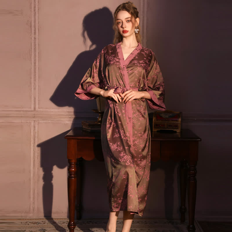 Botanical Branch 3/4 Sleeve Robe