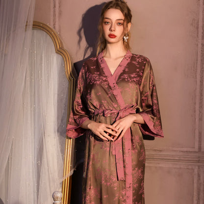 Botanical Branch 3/4 Sleeve Robe