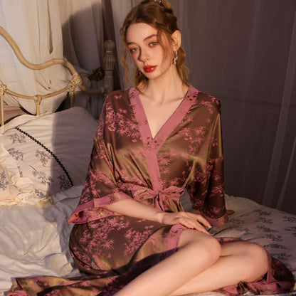 Botanical Branch 3/4 Sleeve Robe