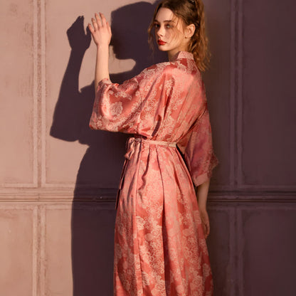 Romantic Rose 3/4 Sleeve Kimono Robe