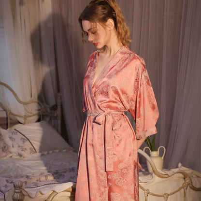 Romantic Rose 3/4 Sleeve Kimono Robe