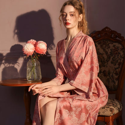 Romantic Rose 3/4 Sleeve Kimono Robe