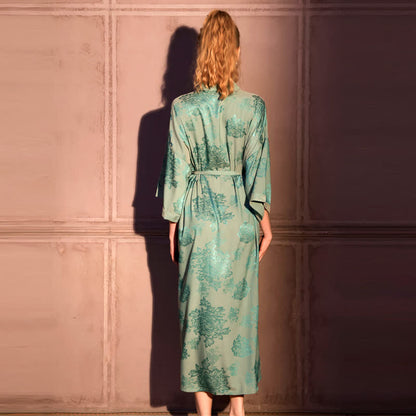 Luxury Floral 3/4 Sleeve Kimono Robe