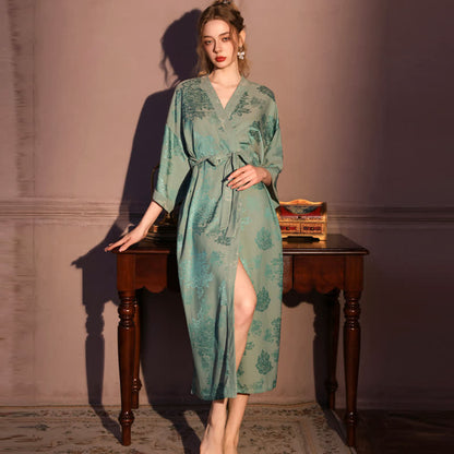 Luxury Floral 3/4 Sleeve Kimono Robe