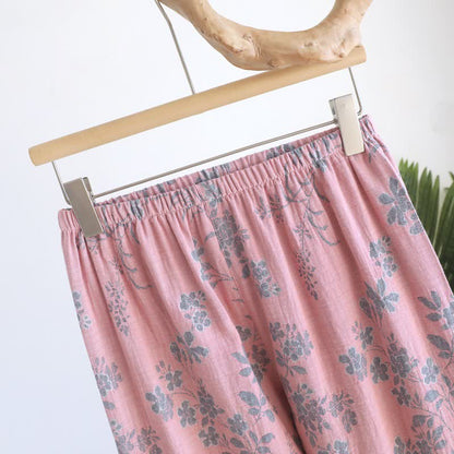 Branch & Floral Pure Cotton Pajama Set