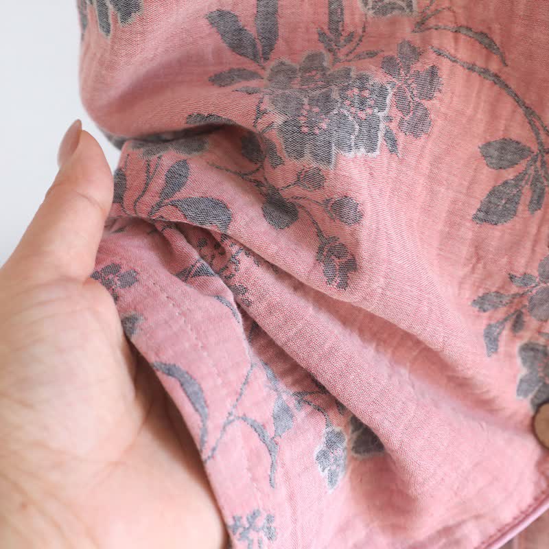 Branch & Floral Pure Cotton Pajama Set