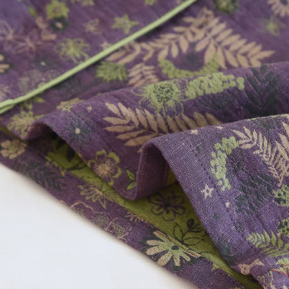 Purple Mimosa Cotton Double Gauze Pajamas