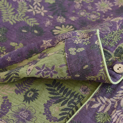 Purple Mimosa Cotton Double Gauze Pajamas