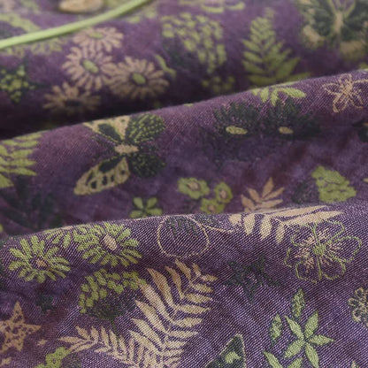 Purple Mimosa Cotton Double Gauze Pajamas