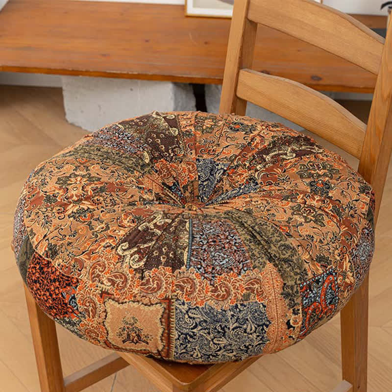 Bohemian Patchwork Mandala Floor Pillow