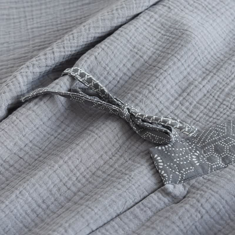 Ethnic Style Cotton Gauze Kimono Pajamas