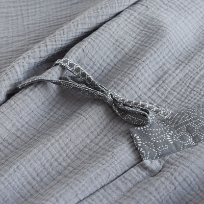 Ethnic Style Cotton Gauze Kimono Pajamas