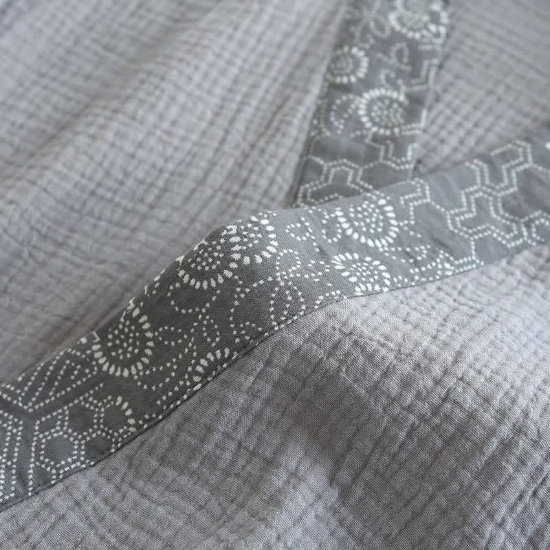 Ethnic Style Cotton Gauze Kimono Pajamas