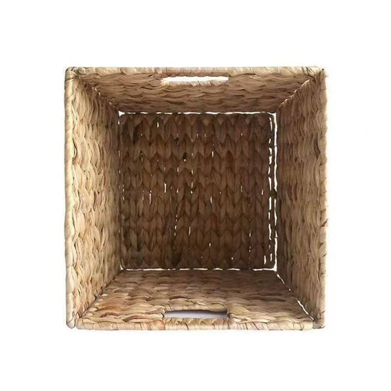 Minimalist Rattan-Style Collapsible Storage Basket