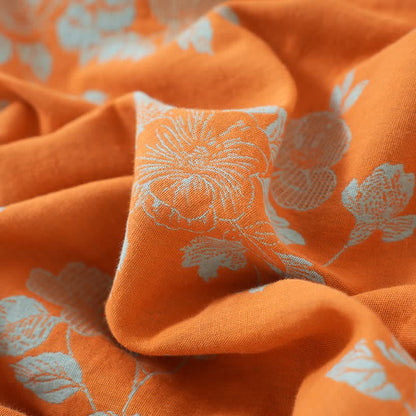Vintage Asian Inspired Floral Cotton Pajamas