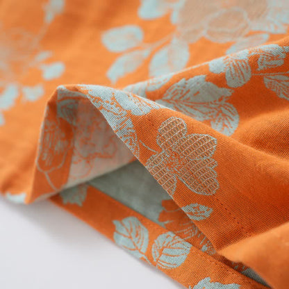 Vintage Asian Inspired Floral Cotton Pajamas