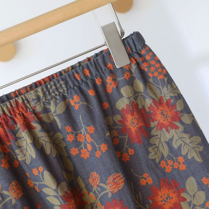 Vintage-Inspired Floral Cotton Gauze Pajamas