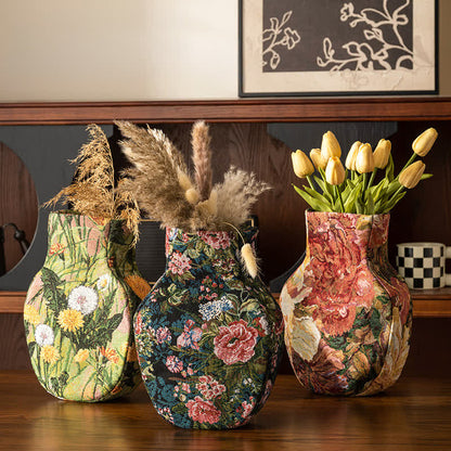 Garden Artistic Fabric Vase Tabletop Ornament
