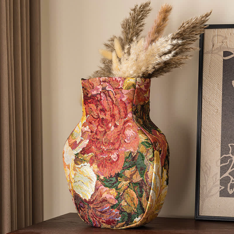 Garden Artistic Fabric Vase Tabletop Ornament