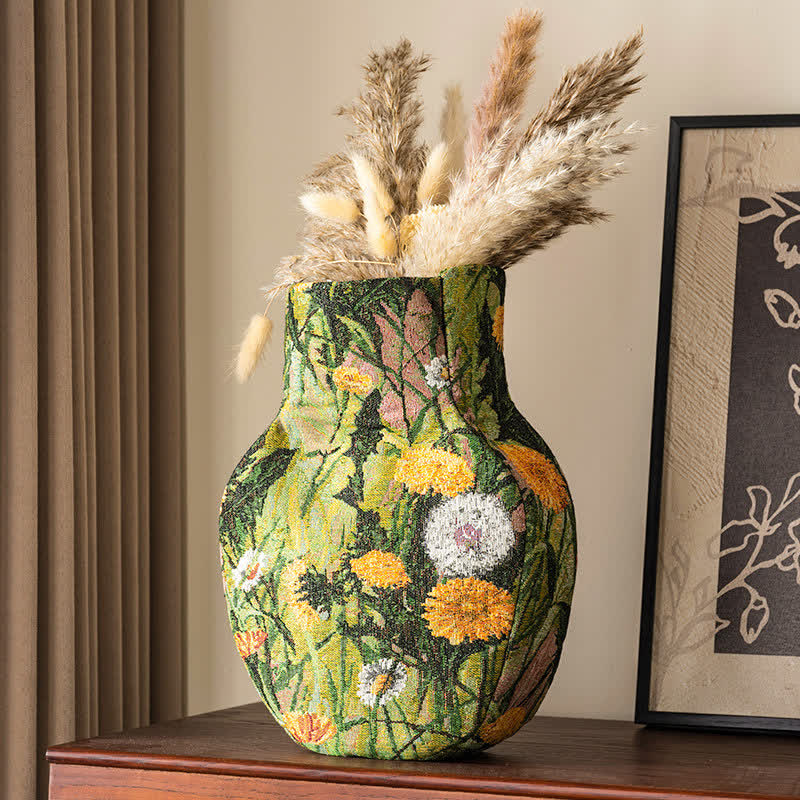 Garden Artistic Fabric Vase Tabletop Ornament