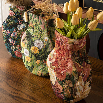 Garden Artistic Fabric Vase Tabletop Ornament